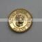 Real gold plated metal badge