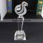 cheap sandblastaing medium size crystal trophy