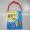 2015 Customized cotton printing sunny Beach towel tote bag