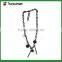 Fashion metal multi-layer chain necklace with tassels and rhinestones