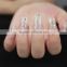 Beuaty sticker wedding nail vinyl stencil white lace elegant nail wrap for beauty women