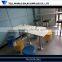 Dining Table Marble Top,Acrylic Surface Restaurant Dining Room Table and chairs