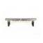 Modern Patio Bench Furniture Slat Park Bench Seat Black Baking Parts Legs