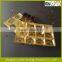 0.3mm Thick High Quality Chocolate Plastic Tray In Golden Color