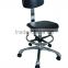 Antistatic PU Leather Hospital With Wheel Industrial ESD Chair