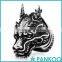 pankoo wholesale 2016 animals series of retro punk tai silver and titanium unisex ring