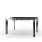 DT-2014 Modern Black Dining Table With Glass Top