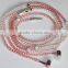Pearl necklace design stereo music earphone metal earbud colorful earphones