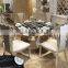 Dining room 8 seater metal table malaysia dining marble table