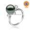 custom wholesale high grade natural south sea latest shell pearl ring design