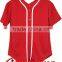 Red plain baseball jersey
