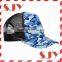 Factory customized high quality camo fashion hat, custom camo trucker hat