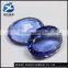 China new products oval shape pagoda synthetic gem stone crystal glass stone shoes ornament