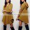 Wholesale factory autumn casual a line long pullover woman hoodies