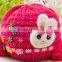 Cute baby hat with rabbit, knitted hat for newborn baby
