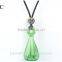 mini glass bottle essential oil necklace pendant perfume bottle pendant