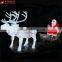 customized different size christmas decorative lamp 3d LED Horse-drawn and Santa Claus motif lights