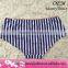Oganize cotton stripe lace women panties 2015 teenage design girl undergarment made by China factory