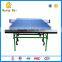 Outdoor Fitness Movable Single Folding Table Tennis Table with Wheels