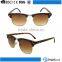 Tropical trending lens print true color transfer leopard half frame sunglasses for women
