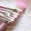 hello kitty makeup brushes pink wood handle synthetic hair make up brush set