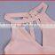 2015 HOT flesh-colored halter crossover high quality bandage dress