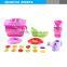 Zhorya children outdoor promotional summer set plastic pink sand beach cart toys for kid