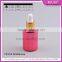 empty transparent bottle glass essential oil bottles with aluminum dropper cap