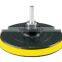 The Direct Factry Sale 100-180mm Round Shape Yellow Plastic Abrasive Wheel With Custom Logo