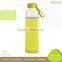Silicon Sleeve Portable 500Ml Glass Juice Bottles