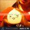 Cute Waterdrop LED Multicolor Silicone Lamp, Sensitive Tap Control warm White & 7-Color Breathing powered by 3 AAA Battery