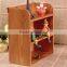Zakka three layer retro wooden storage rack, fashion Home Furnishing storage cabinet