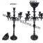 Table black candelabra & Wedding black candelabra