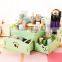 The wooden box DIY Korean cosmetic storage box desktop drawer storage