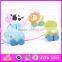 Toddler wooden pull line small duck toy for kids,Indoor Eco-friendly wooden toddler toy for children W05B116