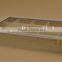pine wood divided box with clear lid