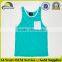 Wholesale 100 Cotton Fashion Plain Pocket Tank Top Men
