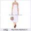Customized Lady Apparel Embroidered Casual Bohemian-feel Tassel Cotton Dress(DQM047D)