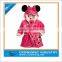Kids Cartton Design Fleece Robe With Hood