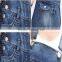 Summer blue fading denim bib shorts