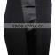 Polyester chiffon and black satin combination slim 2015 high quality ladies short skirt