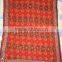 deep Rust orange PHULKARI GEORGETTE DUPATTA SHAWL, sequin Hand embroidery