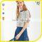 Slim Soft Elastic Girl Short Sleeve O-neck Crop Top T-shirt 100% Cotton Wholesale Striped T-shirt
