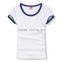 factory new style 95%cotton 5% spandex women's t shirt/custom blank white short sleeve women t-shirts