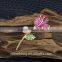 fashion Micro natural pearl inlay zircon gold-plated corsage