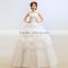 Delicate Off Shoulder Lace Wedding dress Trail Ball Gown 2017 wedding dress