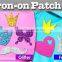 Color Iron on PU patches for clothing patch on transfers colorful patch