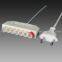 chandelier turkey Fongkit led 2 pin male plug stecke connectors with Euro socket