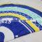velour cotton beach towel with tassels round shape china supplier