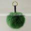 Small real fox fur Bag Pendant Car Key Chain Clothing Accessories 8 color